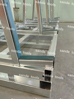 Support de présentation de carreaux SANDE en acier galvanisé double face, robuste, durable, protégé contre la corrosion, étagère de rangement en forme de A pour le granit
