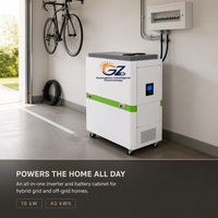 Système de stockage d'énergie industriel tout-en-un monté en rack, onduleur-batterie 10KW 40KWh LiFePO4 hybride hors réseau IP54 CAN RS485