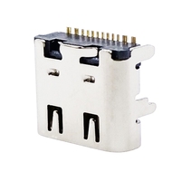 Adaptateur d'alimentation USB Type C femelle 16 broches en acier inoxydable certifié ISO 9001 à une seule rangée pour serveur réseau informatique 2/4/6/8/12/14