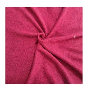 95% polyester 5% spandex brossé pull hacci tricot pour textiles de maison