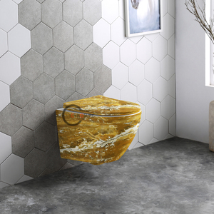 Inodoro de Cerámica de Una Pieza Suspendido en la Pared, Sanitario WC, Taza de Inodoro para Baño, Venta Caliente - Product Image 4