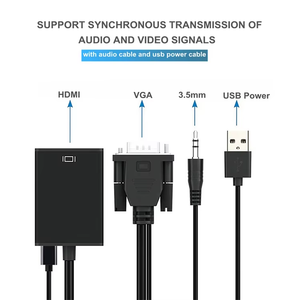 <span class=keywords><strong>Convertidor</strong></span> <span class=keywords><strong>Activo</strong></span> al por Mayor, OEM, ODM, Directo de Fábrica, con Conector de Audio de 3.5mm - Adaptador <span class=keywords><strong>VGA</strong></span> <span class=keywords><strong>a</strong></span> <span class=keywords><strong>HDMI</strong></span> - Product Image 4