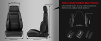 En stock, sièges de course universels de luxe de style RECARO Expert Classic Lx pour Porsche 911, sièges de voiture sport réglables