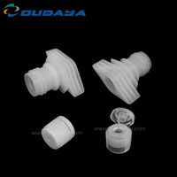 Fermeture de buse de bec en plastique PE/PP de 15mm avec couvercle rabattable couvercle à vis pour détergent poudre liquide pochette de bec