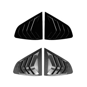 Bmw X4 G02 2018 Triangular <b>Window</b> Louver Car Sticker Piano Black Carbon Fiber Texture Exterior Decoration Accessory - Product Image 3