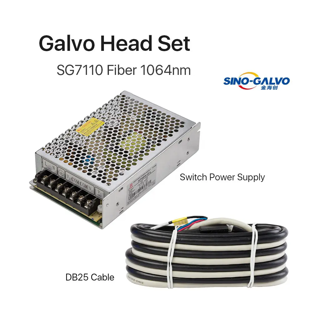 ऑटो फोकस 3D 10mm Galvo स्कैनर गैल्वेनोमीटर Galvano सिर SG7110 के लिए फाइबर लेजर अंकन मशीन