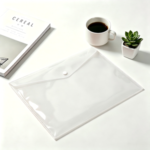Carpeta de Plástico Transparente Reutilizable A4, con Logotipo Personalizado, Impermeable, para Oficina, Escuela, Almacenamiento de Papel - Product Image 3
