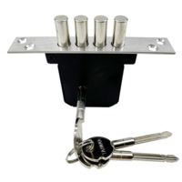 Cuerpo de cerradura de puerta de seguridad OEM Euro Mortise con cilindro Precio competitivo Cerradura de puerta corredera con llave cruzada