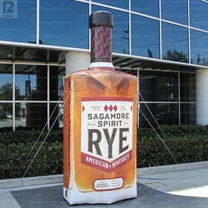 Bouteille de vin gonflable géante personnalisée en gros, modèle de bouteille de Bordeaux gonflable pour vignobles, décoration d'événements, bars, expositions et festivals - Product Image 4