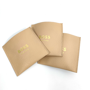 ซองใส่เครื่องประดับหนัง PU ขนาด 8*8 ซม. สำหรับต่างหู สร้อยคอ แหวน  พร้อมโลโก้สั่งทำ  แบบซองจดหมาย สำหรับบรรจุภัณฑ์ของขวัญ - Product Image 1