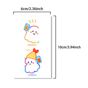 Autocollants de tatouage temporaire colorés <span class=keywords><strong>petit</strong></span> motif de nuage tatouage étanche adapté au visage, aux <span class=keywords><strong>bras</strong></span> et aux jambes - Product Image 5