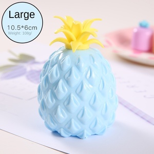 Wholesale Plastic Pop Fruit Soft Glue Simulation Decompression Pinch Toys Vent Ball Pineapple Fidget Sensory Toy for 2-4 Years - Product Image 6