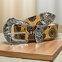 Ceintures de créateur, ceintures vintage, ceinture femme Y2K, imprimé paisley, ceinture western personnalisée, accessoire de haute qualité pour femme, tenue de soirée tendance