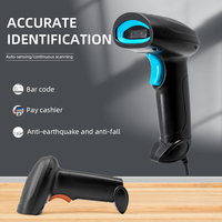 Escáner de Código de Barras 1D Automático con Sensor Láser, Lector de Códigos de Barras con Soporte Ajustable de Manos Libres, Precio de Fábrica Económico