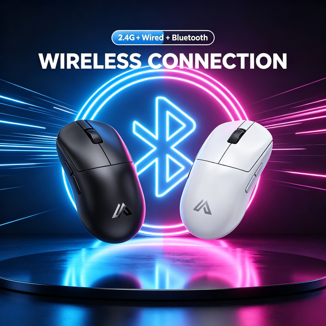 Factory Direct Wireless Gaming Mouse 30000 DPI PAW3950 8K Polling Tri Mode OEM Wholesale