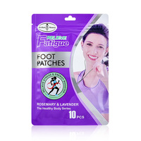 AC2052 Patchs pour les pieds aux herbes chinoises, lavande et romarin, en boîte, 288 pièces