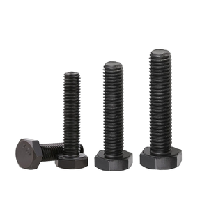 <span class=keywords><strong>Vis</strong></span> hexagonales en acier au carbone de qualité 8.8 avec dimensions extérieures M3-M30, surface galvanisée ou oxydée noire - Product Image 2