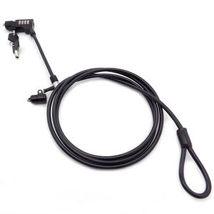 Llave de bloqueo de portátil de cuerda de alambre de acero galvanizado de <span class=keywords><strong>PU</strong></span> universal de gama alta - Product Image 5