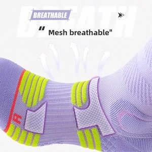 <span class=keywords><strong>Chaussettes</strong></span> de sport pour femmes de haute qualité, <span class=keywords><strong>chaussettes</strong></span> de course à pied respirantes avec coussinets en tissu éponge, <span class=keywords><strong>chaussettes</strong></span> d'entraînement de gym anti-odeurs et anti-humidité - Product Image 2
