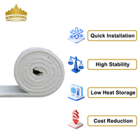 KINGWOOL Couverture en fibre céramique haute température à 1260 degrés avec couche de protection sous vide pour l'isolation des chaudières