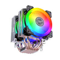 Lovingcool 2025 Pendingin CPU Berkinerja Tinggi Desain RGB 6-Pipa Kompatibel LGA 2011 1366 1200 1700 115X AM5 AM4 untuk Pendinginan Gaming