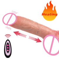 12 Zoll realistischer großer Dildo vibrator für Frauen Mindest bestellmenge Schub flüssiges Silikon-Heiz kondom
