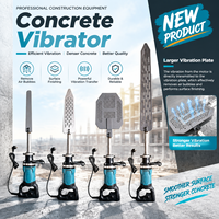 Vibrateur à béton électrique compact haute fréquence pour la construction de sols et murs en béton, élimination de l'air