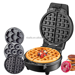 Aifa 5 en 1 Mini <span class=keywords><strong>Gaufrier</strong></span> Détachable Pour <span class=keywords><strong>Petit</strong></span> Donut <span class=keywords><strong>Forme</strong></span> de <span class=keywords><strong>Coeur</strong></span> Gaufre Pancake Gingerbread Man Christmas Promotion Limitée - Product Image 1