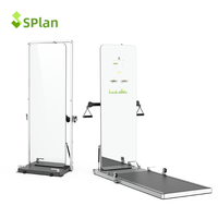 SPlan AI Smart Multi-Function Dynamic Weights Trainer Metal Home Use 100kg Weight Stack for Personal Power Folding Mirror