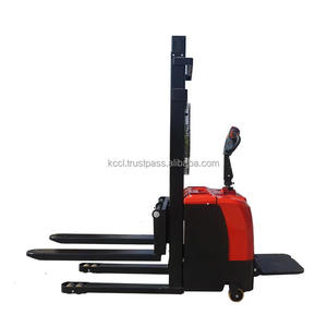 1 Ton to 2 Ton Fully Electric <b>Pallet</b> Stacker with Adjustable Fork CE Certified Warehouse Forklift - Product Image 2