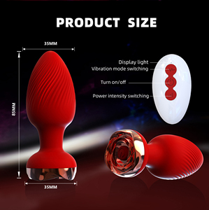 Factory <span class=keywords><strong>Zope</strong></span> Anpassen von Sexspielzeug für Erwachsene für Männer Prostata-Massage gerät Spielzeug für Erwachsene Anal Plug Vib rating Butt Plug mit Fernbedienung - Product Image 3