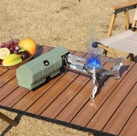 Réchaud à gaz portable pliable pour le camping en plein air, au butane