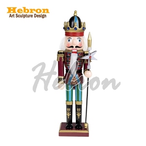 <span class=keywords><strong>Cascanueces</strong></span> Navideño Personalizado <span class=keywords><strong>de</strong></span> Gran Tamaño, <span class=keywords><strong>de</strong></span> Resina y Fibra <span class=keywords><strong>de</strong></span> Vidrio, Color Azul y Blanco, Decoraciones Navideñas <span class=keywords><strong>de</strong></span> <span class=keywords><strong>Cascanueces</strong></span> para Exteriores - Product Image 3