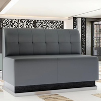 Ensemble de banquette et canapé moderne à panneau solide de luxe léger écologique siège de stand de restaurant à motif carré sur mesure fabriqué en usine