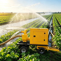 Pompe à eau centrifuge auto-amorçante à moteur diesel haute pression pour l'irrigation agricole