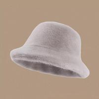 Chapeau d'hiver en fausse fourrure pour femmes-Chapeau de pêcheur en polaire mignon et chaud pour la plage