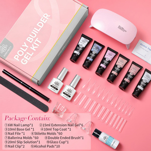 BORN PRETTY <span class=keywords><strong>Kit</strong></span> Complet Professionnel d'Extension d'Ongles en <span class=keywords><strong>Acrylique</strong></span> Poly Gel avec Lampe UV LED - Product Image 2