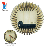Kit de puzzle d'horloge en bois 3D - Jouet éducatif à monter soi-même avec 51 à 100 pièces, assemblage facile pour les 8 ans et plus, modèle de bureau