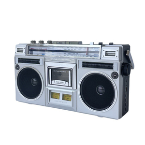 Enregistreur cassette rétro personnalisé en usine avec radio AM FM SW, lecteur USB TF, boombox rechargeable pour le camping en plein air, cadeau - Product Image 2