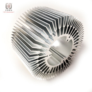 Perfil de extrusión de aluminio Serie 6000 personalizado círculo girasol disipador de calor cilindro tubo doblado punzonado servicios incluidos - Product Image 2