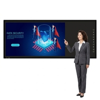 Pantalla Interactiva de 94 Pulgadas para Sala de Reuniones Empresariales, 4K UHD, Táctil Capacitiva, Inalámbrica, Antideslumbrante, para Colaboración