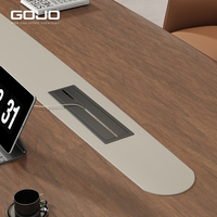 Scrivania Direzionale Angolare a L in Legno Massello di Lusso Moderna Personalizzabile per Ufficio, Modulare e Resistente