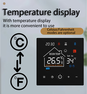 Thermostat intelligent WiFi pour chaudière à gaz, personnalisable OEM, avec écran tactile LCD pour système de chauffage par le sol. - Product Image 4