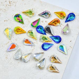 K9 pointed-bottom water drop Melon seed Glass <b>Drill</b> DIY accessories Coated color pointed-bottom <b>drill</b> manufacturer wholesale - Product Image 2