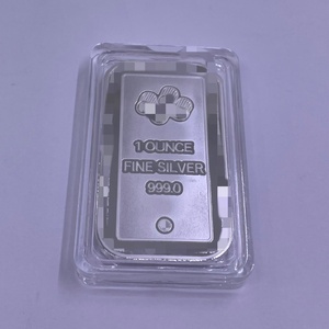 Barras de <span class=keywords><strong>Plata</strong></span> Rectangulares de 1 Onza, Monedas de Cobre Plateadas, Colección de Metalurgia, 2026 - Product Image 4