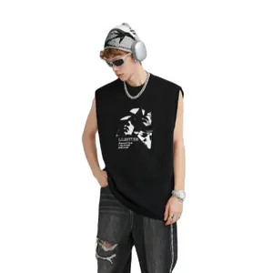Tank Top Men's Summer Premium Sports Top Fashion Brand Men's Street Hip Hop Sleeveless T-shirt