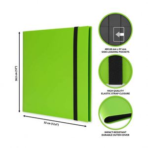 Album de cartes à collectionner FX Custom avec sangle élastique - Classeur à 360 pochettes latérales pour cartes de jeu, 12 pochettes - Product Image 2