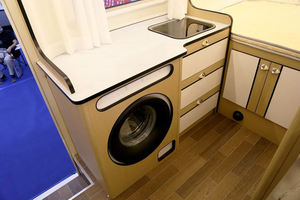 304 acier inoxydable bol unique verre trempé au-dessus de camping-car camping-car Portable <span class=keywords><strong>caravane</strong></span> RV évier de cuisine - Product Image 4