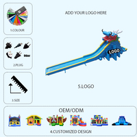 Toboggan aquatique gonflable d'extérieur pour adultes et enfants, prix usine, pour aire de jeux aquatique