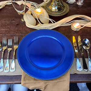 <span class=keywords><strong>2025</strong></span> nóng bán sang trọng nhựa bữa ăn tối tấm Set vòng sạc cho tiệc cưới bán buôn giá rẻ Bộ đồ ăn - Product Image 3